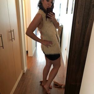 New faux fur vest